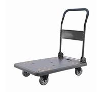 Chariot utilitaire pliable avec roues Diable portable pour maison, supermarché, entrepôt, usine, grand chariot pliable gris pour un transport facile