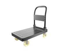 Chariot utilitaire pliable avec roues en nylon de 15,2 cm - Chariot polyvalent pour camions de nourriture, remorques et charges lourdes - Diable portable pour un transport facile