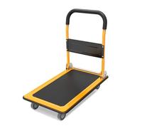 Chariot Utilitaire Pliable de capacité de 150kg de Chariot de poussée de Camion de Plate-Forme 73 * 47cm avec la poignée Rabattable for Le Garage Chariot Plateforme