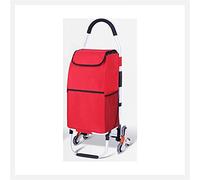 Chariot Utilitaire Pliable en Alliage d'aluminium avec Roues pour Monter Les escaliers, Chariot à Bagages Mobile et remorque