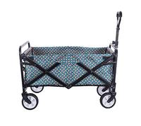 Chariot Utilitaire Pliable léger - Chariot Jardin activités Plein air, Plage et Shopping avec 4 Roues, capacité Charge 60 kg - Chariot Pliable Polyvalent Le Camping et Le Stockage.
