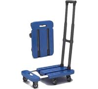 Chariot utilitaire pliable léger en plastique polyvalent pour la maison, le bureau et l'entrepôt, solutions de transport et de déménagement faciles