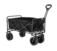 Chariot utilitaire pliable multifonction pour le camping, poignée réglable, roues AllTerrain, design portable pour la plage, les activités de plein air et le shopping