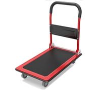 Chariot Utilitaire Robuste avec poignée Rabattable for Camion à Plate-Forme Pliable, for Utilisation en entrepôt et Garage Chariot Plateforme