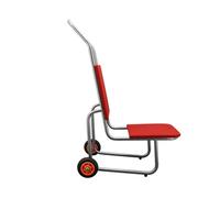 Chariot utilitaire robuste avec roulettes, chariot commercial pour chaises empilables, grand chariot de service multi-usage, peut contenir jusqu'à 15 chaises, idéal pour les banquets et les fêtes