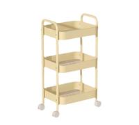 Chariot utilitaire roulant multifonction - Support de rangement en acier au carbone durable avec roues pour la niisation de la maison, chariot polyvalent et robuste pour un usage quotidien et des