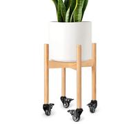 Chariot Vase Eco - Porte plantes mobile Chariot Extérieur Intérieur | Tablette Réglable Lourd Roues Base Levée Support d'angle Jardin Balcon Terrasse Décorative Positionnement