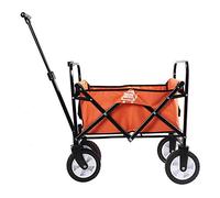 Chariots, Chariots de Rangement, Chariot de Jardin Pliable, Chariot Robuste, Chariot de Courses Multifonction Pour Camping, Plage, Supermarché, Chariot À 4 Roues, Charge : 75 Kg, Rose Rouge