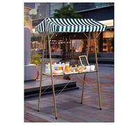 Chariots de marché, Stands de marché Portables, Chariots Alimentaires Pliables et Mobiles à Vocation Commerciale, Stands de Vente ambulante, capacité de Charge Robuste de 150 kg, étagère de