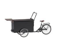 Chariots De Restauration Portables,Kiosque De Vente Mobile,Matériau Métallique,Pour Street Food Marchés Foires Événements Commerciaux(Black)