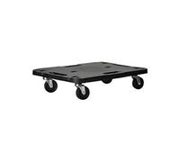 vidaXL Chariots de Transport 3 pcs Noir 58x38x12 cm Polypropylène Noir G