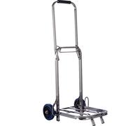 Chariots, Diable, Chariot À Bagages Pliable, Portable, Cadre En Acier Inoxydable, Charge 80 Kg, Pour Supermarché, Épicerie, Jardin
