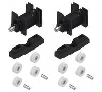 Kit 2 chariots double galet rénovation LA CROISEE DS pour coulissant alu - 4535