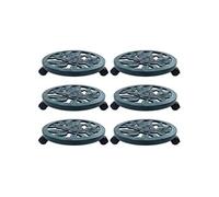 vidaXL Chariots pour plantes 6 pcs Vert 38 cm Plastique