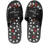 CHARITRA ENTERPRISE Sandales de yoga Paduka pour un soulagement complet du corps - Acupression printanière et thérapie magnétique - Pantoufles Accu Paduka pour une circulation sanguine complète du