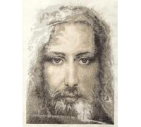 Charivna Mit M-202C Kit point de croix relique sacrée des chrétiens - Linceul de Turin - Image fidèle de notre Seigneur Jésus-Christ