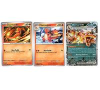 Charizard ex 125/197 Double Rare Tera - Obsidian Flames - Pokemon Evolution, 3 Cartes - Charmander Charmeleon