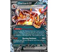 Charizard EX SVP196 Jumbo Carte promotionnelle lenticulaire surdimensionnée | Grande carte Pokémon XXL | Étoile noire écarlate et violette | Authentifiée Titan pour les collectionneurs, les