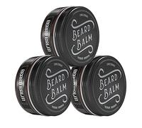 Charlemagne Baume à Barbe Lot de 3 - Fabriqué en Allemagne - Cire Naturelle pour Homme - Crème pour l'Entretien Quotidien