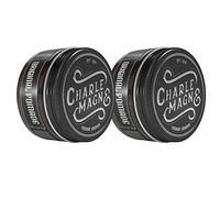 Charlemagne Lot de 2 pommades originales pour homme - 100 ml - Tenue moyenne - Pommade à base d'eau avec tenue et brillance - Cire capillaire alternative pour coiffage Barbershop - Fabriqué en