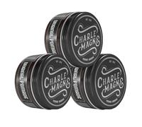 Charlemagne Originale Pommade Cheveux Homme - 3x 100 ml, Tenue Moyenne