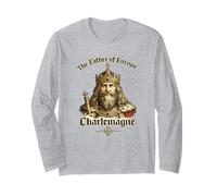 Charlemagne Père de l'europe Roi médiéval Manche Longue