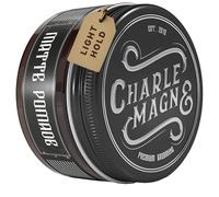 Charlemagne Pommade capillaire mate pour hommes - 100 ml, parfum cuir - Crème coiffante à base d'eau pour hommes - Fabriquée en Allemagne (100 ml (Pack of 1), Light Hold)