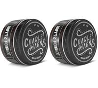 Charlemagne Pommade capillaire mate pour hommes - 100 ml, parfum cuir - Crème coiffante à base d'eau pour hommes - Fabriquée en Allemagne (100 ml (Pack of 1), Strong Hold) (Lot de 2)