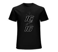 Charles 16 Leclerc Mens Fashion Casual Basic Short Sleeve T-Shirts Size M