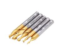 ChaRLes 5Pcs 2 Flûte 2/3/4/5 / 6mm Fraise Hss Titanium Enduit 6mm Shank End Mill Outil Cnc
