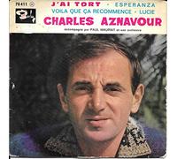 Charles Aznavour - J'ai tort / Esperanza / Voilà que ça Recommence / Lucie [Vinyle 45 tours 7" EP]
