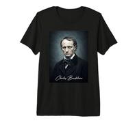 Charles Baudelaire Écrivain Auteur français T-Shirt Haut de Gamme