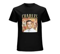 Charles Boyle Homage Men's T-Shirt Unisex Black Cotton Print Tee Shirts XL