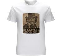 Charles Bronson Muthaf-N Men's T-Shirt Unisex Black Cotton Print Tee Shirts(Medium)