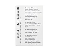 Charles Bukowski Poèmes Impression sur toile moderne pour chambre à coucher 20 x 30 cm