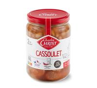CHARLES CHRIST - Cassoulet pur porc français sans sucres ajoutés - Prêt en 4 min Micro-Ondes ou 8 min Casserole · À 2 c'est Mieux - 2 Portions - le bocal de 820g - Le Lot De 4