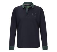 Charles Colby Homme Polo À Manches Longues Duke Blake Bleu Foncé, 4XL (XXXXL) - 68/70