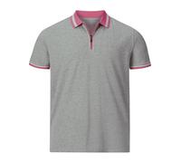 Charles Colby Homme Polo Earl Pat Gris Clair, 5XL (XXXXXL) - 72/74