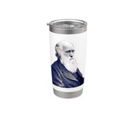 Charles Darwin de Julia Margaret Cameron (1868) Gobelet isotherme en acier inoxydable double paroi