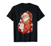 Charles Darwin Evolution Papier Cadeau Motif Bonhomme de Neige T-Shirt