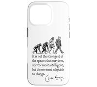 Charles Darwin Evolution Responsive To Change Citation drôle Coque pour iPhone 16 Pro