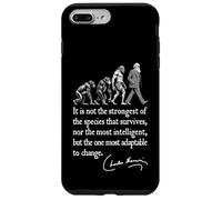 Charles Darwin Evolution Responsive To Change Citation drôle Coque pour iPhone 7 Plus/8 Plus