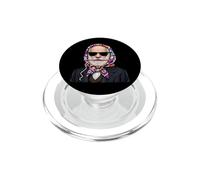 Charles Darwin Evolution Theory Granny Fil à Crochet carré PopSockets PopGrip pour MagSafe
