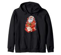 Charles Darwin Evolution Theory Papier Cadeau Père Noël Sweat à Capuche