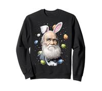Charles Darwin Evolution Theory Œuf de Lapin de Pâques Oreilles de Lapin Sweatshirt