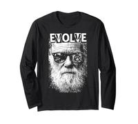 Charles Darwin Evolve, Pop Art rétro, Vintage, Science Manche Longue