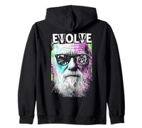 Charles Darwin Evolve, Pop Art rétro, Vintage, Science Sweat à Capuche