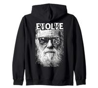Charles Darwin Evolve, Pop Art rétro, Vintage, Science Sweat à Capuche
