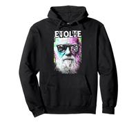 Charles Darwin Evolve, Pop Art rétro, Vintage, Science Sweat à Capuche