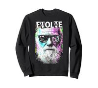 Charles Darwin Evolve, Pop Art rétro, Vintage, Science Sweatshirt